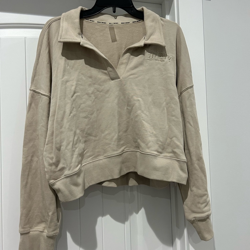 Beige Pullover Sweatshirt DKNY
